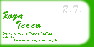 roza terem business card
